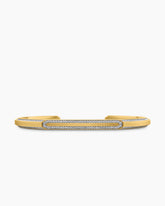 Streamline® Cuff Bracelet in 18K Yellow Gold with Diamonds, 5.5mm